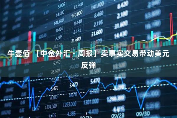 牛壹佰 【中金外汇 · 周报】卖事实交易带动美元反弹